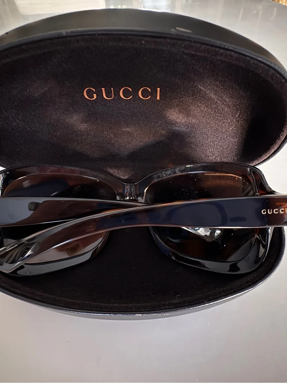 Gucci GG 2985/S V08U8 Brown Tortoise Crystal GG Sunglasses